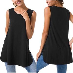 SIORO Sleeveless Casual Flowy Top/Tunic